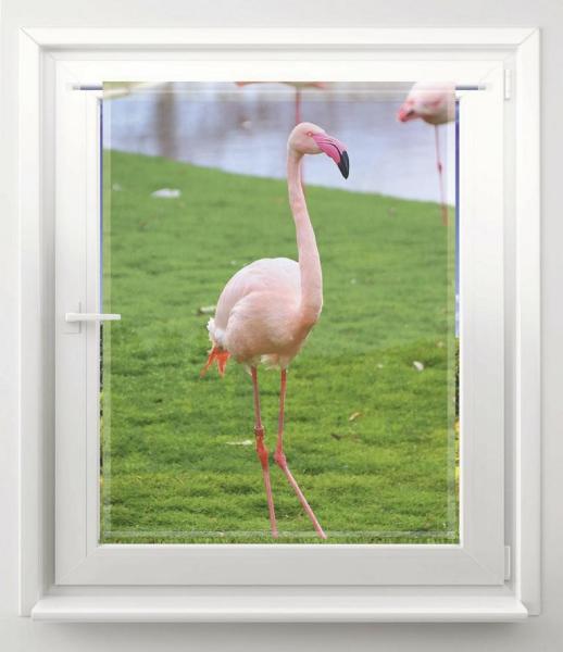 Scheibenhänger Flamingo rechteckig